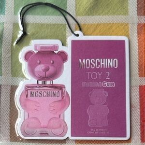 🩷🧸🩷 MOSCHINO  TOY 2 BUBBLE GUM AIR FRESHENER, CAR FRESHENER🩷🧸🩷 NWOT 🩷🧸🩷